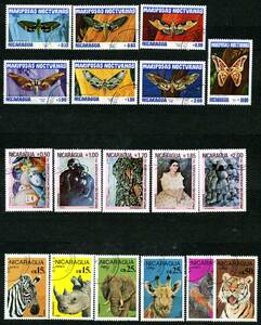 1982年~1988年◆ニカラグア 切手 初日印あり(NH)◆送料無料◆DD-654