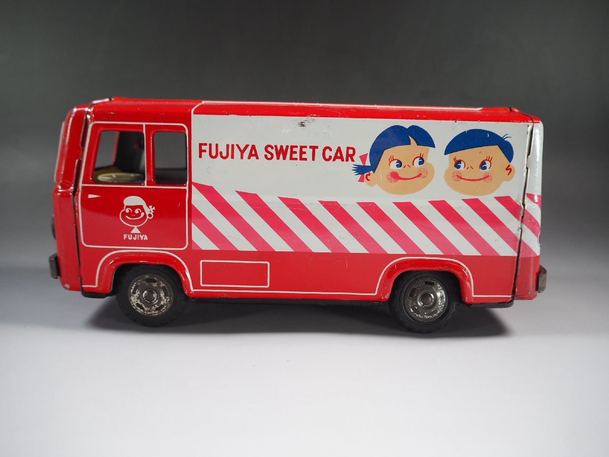 貴重 不二家 ペコちゃんポコちゃん ブリキバス FUJIYA-