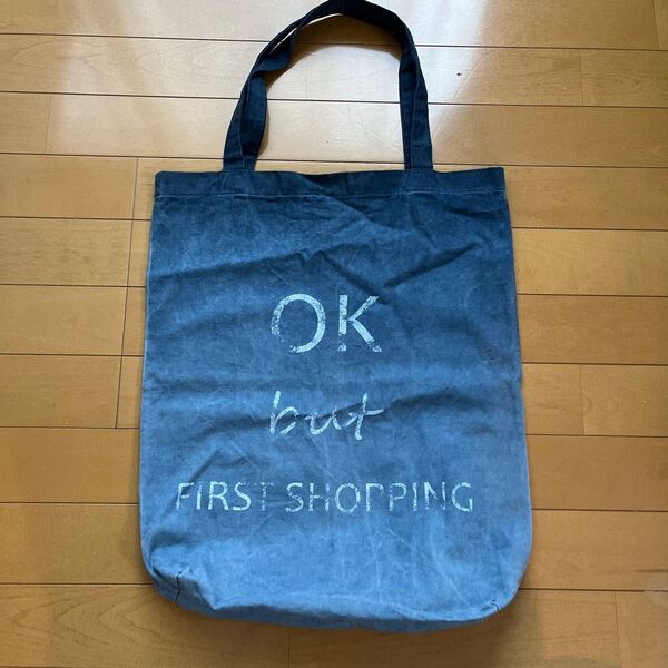 ZARA ザラ デニム プリントトートバッグ A4