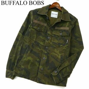 BUFFALO BOBS バッファローボブス 【迷彩 カモフラ総柄】 ツイル ミリタリー ワーク ジャケット Sz.1-2　メンズ　A2T15029_C#O