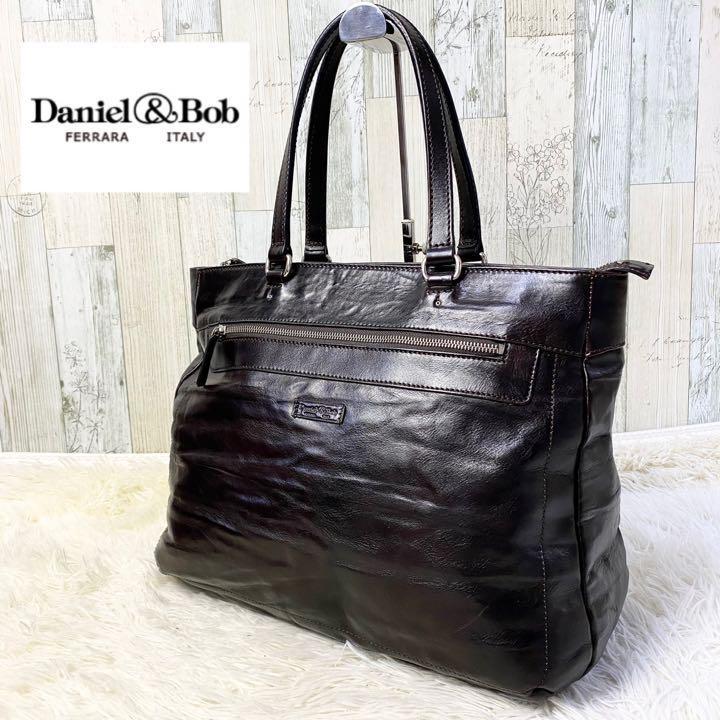 高価値 【美品】ダニエルアンドボブ ブラック レザー オテロ トート