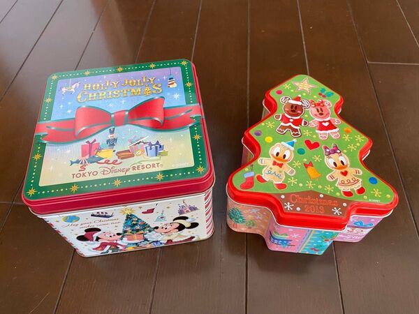 ディズニー クリスマス お菓子の空缶