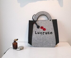 ★美品　Lucruca/センソユニコ　*配色使い　フェルトバッグ*　古着のgplus広島　2301r3