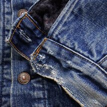 70s Levi's 70505-0317 リーバイス 裏ブランケット デニムジャケット 3RD ヴィンテージ ビンテージ_画像5