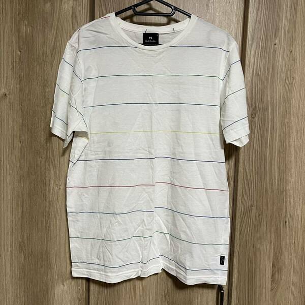 283 paul smith ポールスミス 半袖マルチストライプボーダー 半袖Tシャツ