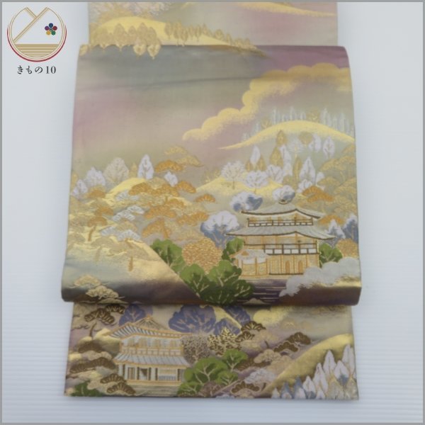 品質一番の浴衣/水着ヤフオク! -「金閣」(帯) (女性和服、着物)の落札相場・落札価格
