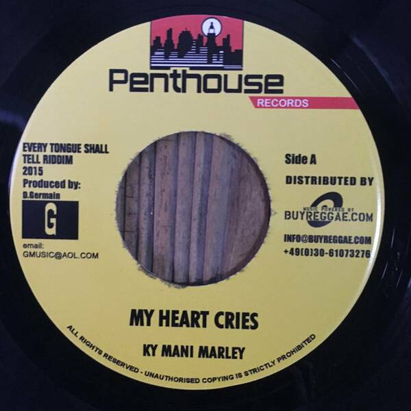 ★送料込み/EVERY TONGUE SHALL TELLオケ【Ky Mani Marley* (Kymani Marley)/My Heart Cries/Dalton Harris/I'm Numb】新品7inch Penthouse