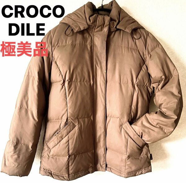 ★【極美品】CROCODILE クロコダイル　フード付きダウンジャケットコート　L ★