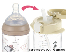 ピーナッツ コレクション おでかけミルクボトル 160mL　　イエロー_画像5