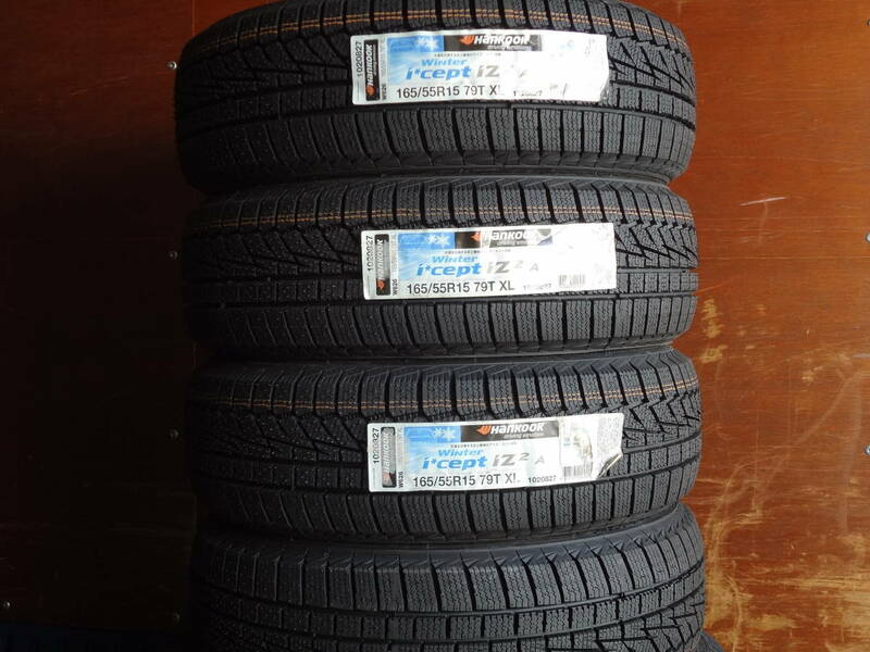 新品 スタッドレスタイヤ ハンコック Winter icept IZ2-A 165/55R15 79T XL 4本