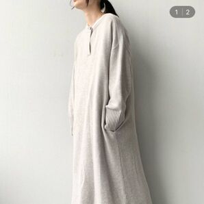 ローリーズファーム ニットロングワンピース 黒