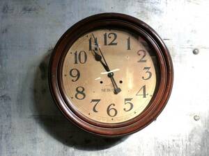 （Na01839）大型柱時計トーマス型 振り子時計 丸時計 精工舎 SEIKOSHA ゼンマイ
