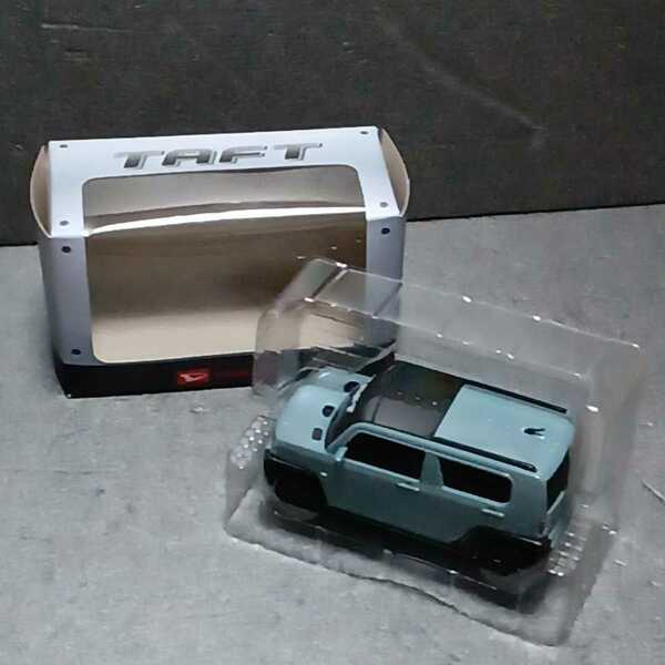 ● プルバックカー「DAIHATSU タフト」ダイハツ　TAFT ミニカー ブルー系 プルバック