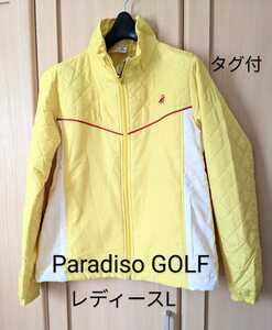 タグ付 Paradiso レディースL パラディソ ゴルフ 軽量 中綿 キルティング ジャケット 未使用 送料無料 正規サンプル品