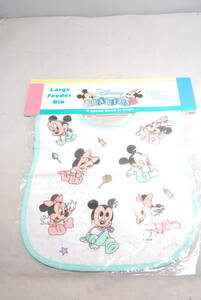 ◆希少未開封◆Disneyディズニー BABIES Large Feeder Bid よだれかけ ミッキー ミニー 6071