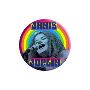 Janis Joplin 缶バッジ ジャニス・ジョプリン Rainbow