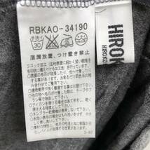 HIROKO BIS 長袖 チュニック ワンピース 水玉 ドット柄 サイズ9 グレー×ブラック レディース ヒロコビス 23012402_画像3