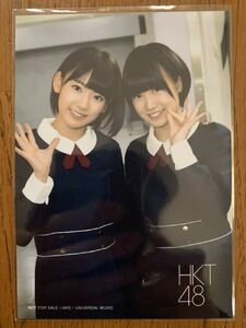 HKT48「桜、みんなで食べた」通常盤 特典生写真 宮脇.朝長 タワレコ