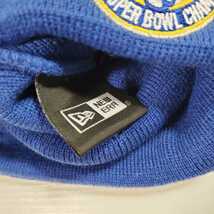 新品　ニューエラ　ニットキャップ　New era　NFL　ラムズ　ブルー　アメリカ直輸入 Knit ニット帽　スーパーボウル チャンピオン_画像4