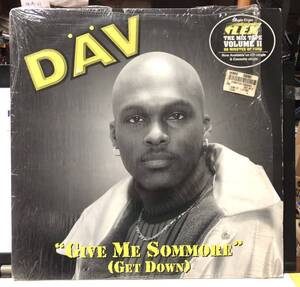 レア 倉庫出 1997 Dav / Give Me Sommore (Get Down) Original US 12 Slammin' Records The Beat Minerz Funk Master Flex HOT97 NYC