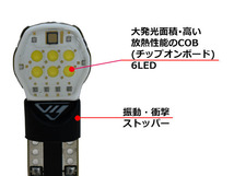 ■IPF COB LEDバルブ ルームランプ T10/13/16 SIDE 側面照射 100ルーメン 6000K 国産12V車専用 車検対応 307R 送料無料_画像4