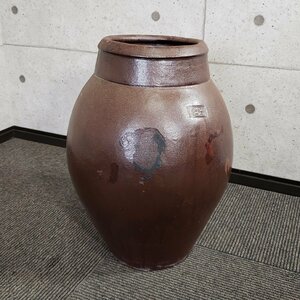 壷　高さ52cm　花器　インテリア　骨董品　アンティーク　備前焼 ？　飾壷　古道具　古民家　かめ　時代物　古備前 ?　古民具　◇160a989◇