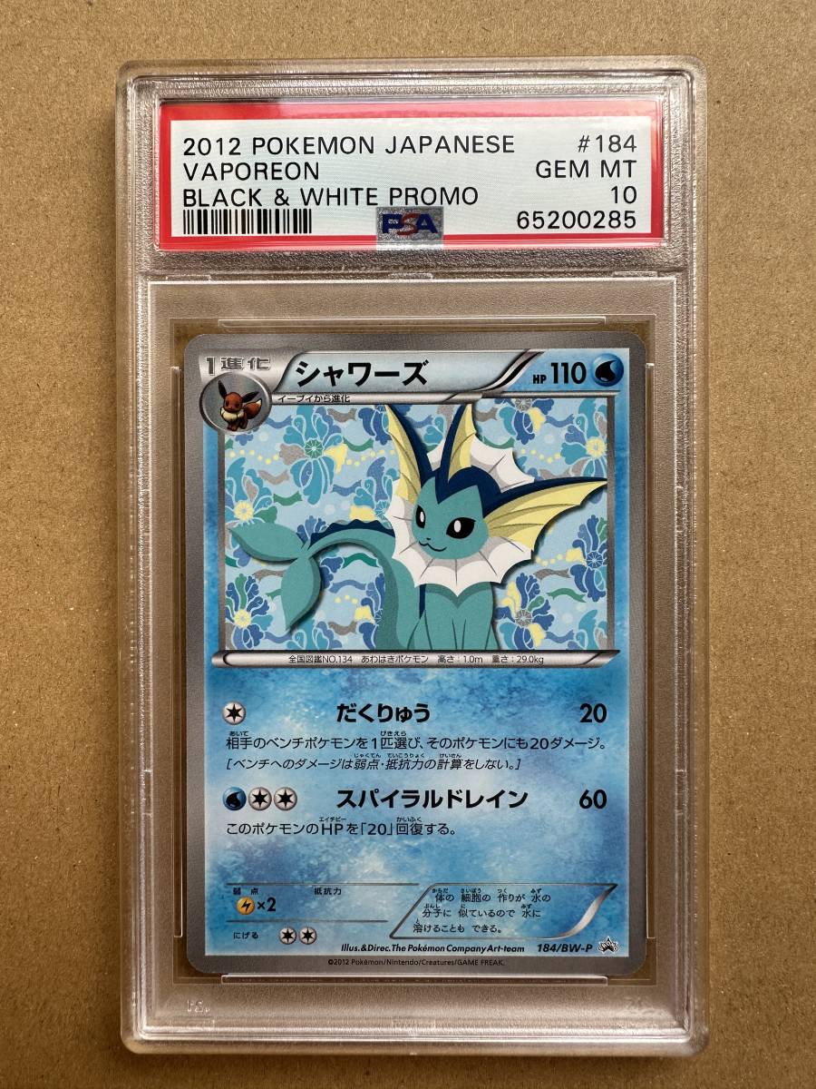 PSA10 グレイシア イーブイコレクションファイル プロモ 185/BW-P