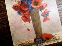 花(12)S38◆アンティークポストカード フランス ドイツ ベルギー イタリア イギリス ビンテージ 外国絵葉書_画像3