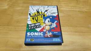 *MD[ Sonic * The * Hedgehog (SONIC THE HEDGEHOG)] box * manual attaching /SEGA/ Mega Drive /MEGA DRIVE/ACT/ action / retro game *