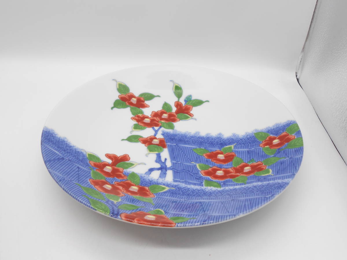 卸売 松竹梅 577 有田焼 今右衛門 菊絵皿 18cm 龍峰窯 未使用