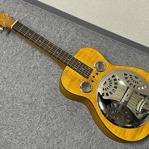 【1円スタート】Epiphone Dobro Hound Dog Deluxe Square Neck Vintage Brown 2015年製リゾネーターギター 現状渡しの画像1