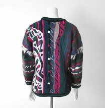 COOGI ◆ 3Dニット セーター マルチ 12-14サイズ 編み柄 ウール クージー ◆WX6_画像3