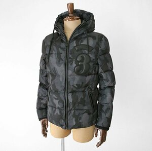 * бесплатная доставка 1piu1uguale3 * хорошая вещь neck up hood down jacket камуфляж пуховик размер V камуфляж LIMONTA ткань unopiuunou/WX3