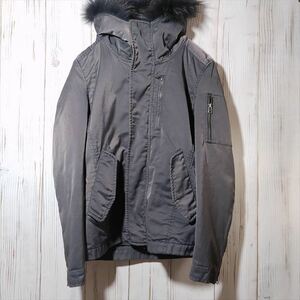  Abahouse ABAHOUSE military jacket liner * fur removal and re-installation possible S khaki men's outer 