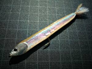 フローティングワカサギ大　＃４　１本　９㎝　1.35ｇ　ワカサギ　カタクチ　イワシ　稚アユ　稚魚　ドラワカ