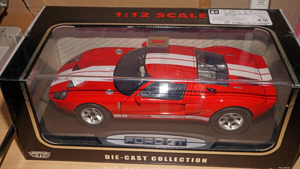 1/12 MOTORMAX '05 フォード GT 5.4L V8 DOHC SUPER CHARGER レッド GTストライプ ダイキャスト 送料無料 新品未開封