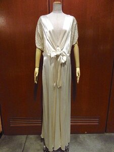  Vintage 30's* pearl attaching Eve person g dress unbleached cloth *230130c1-w-ssdrs 1930s Be dead dress Eve person g dress One-piece 