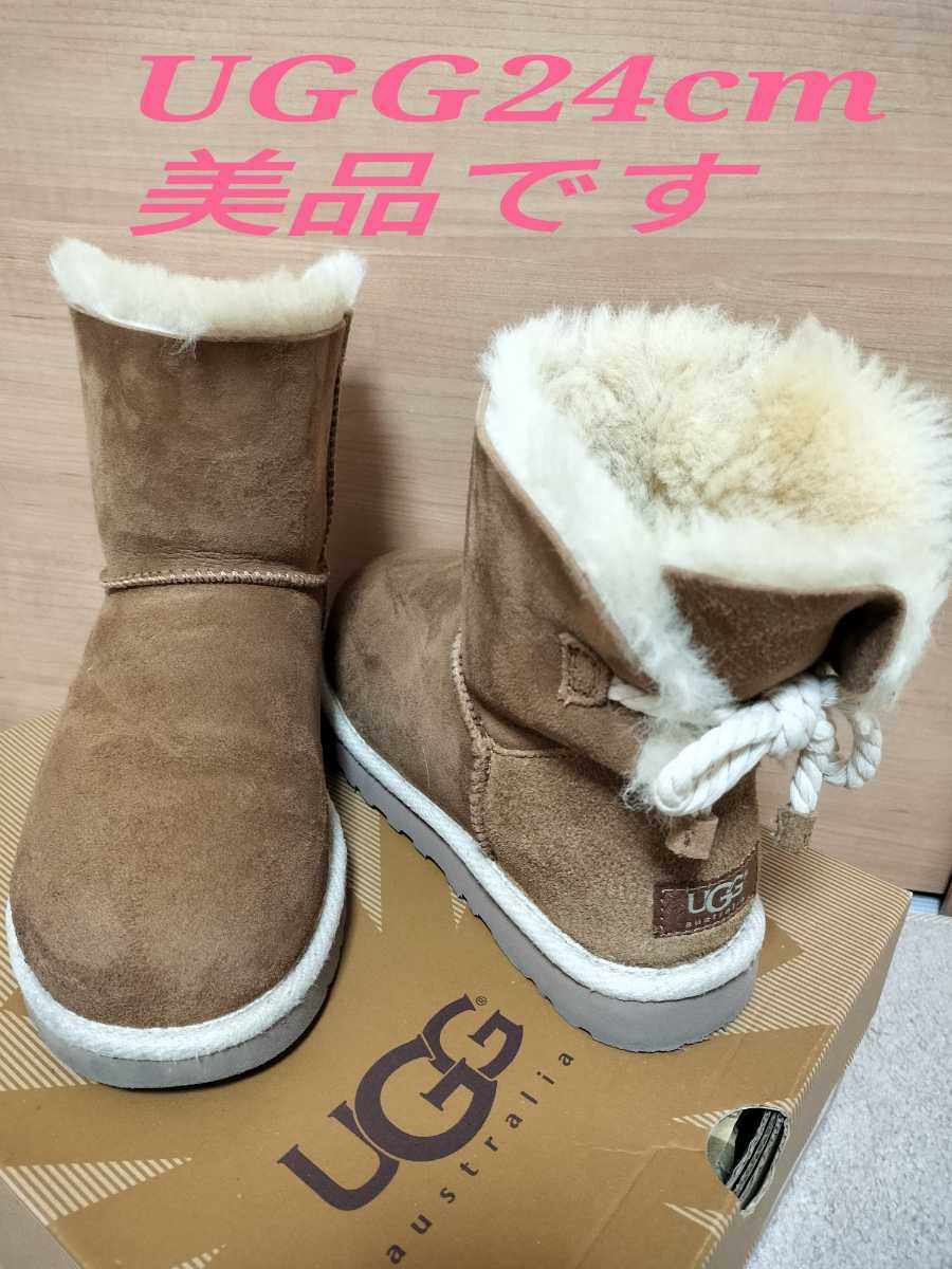 最終値下げ 新品 UGG 茶色ショートブーツ 厚底 ムートンブーツ|PayPay