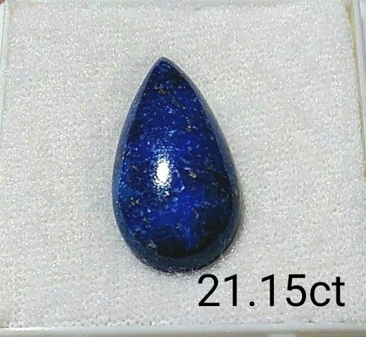 ラピスラズリ　 特大　天然 ルース 裸 石 jewelry　21.15ct ペアシェイプ　誕生石
