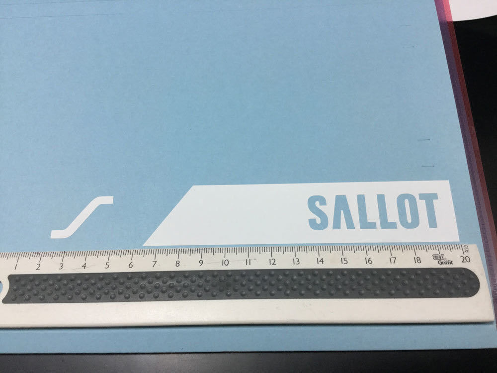 SALLOTサロットステッカー 切文字タイプ 2枚組 私をスキーに(新品)の