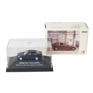 BMW Die neue 3er Limousine Saloon/sedan 3シリーズ セダン 1/87 ミニカー ディーラー品 ネイビー 全長約50mm NT 美品 Aランク