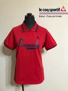 le coq sportif golf Le Coq Golf одежда женский dry рубашка-поло красный tops размер LL короткий рукав красный Descente QGL2509