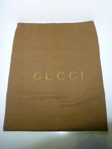 50107-9　GUCCI　バッグ保存袋　58cm×46cm　布製　茶色　グッチ