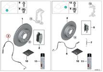 BMW MINI F55 F56 F57 F60 フロント ブレーキパッドセンサー(1本) 34356865611 34356887151 クーパー Cooper S/SD/D One ワン カブリオレ_画像6