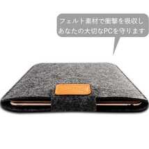 タブレットケース iPadケース カバー コンパクト 薄型 フェルト 水色 激安 7インチ 8インチ 9インチ 10インチ 11インチ 保護ケース_画像5