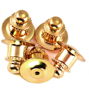  pin badge. catch Deluxe round clutch gold color 5 piece set 