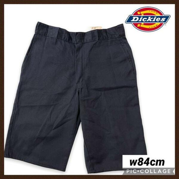 Dickies ディッキーズ ショートパンツ 短パン ズボン ハーパン メンズ w34 USA企画 紺色 ズボン パンツ 送料無料 ストリート スケーター