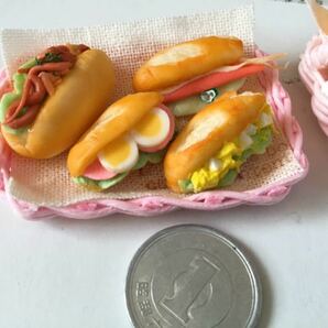 ミニチュア パン かごセットの画像3