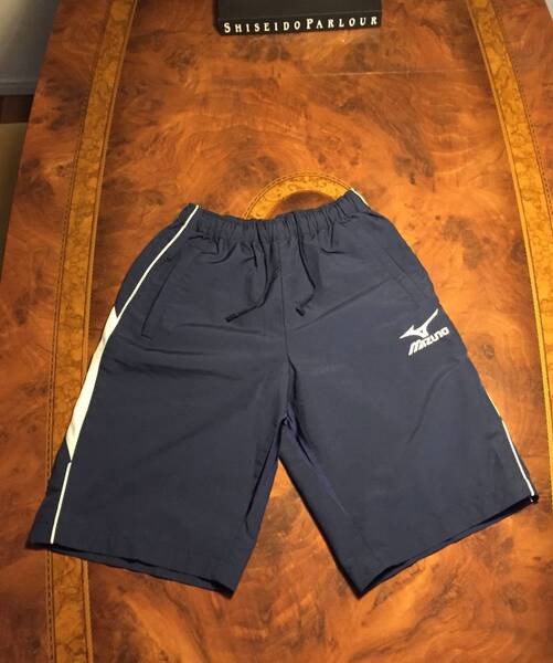 MIZUNOミズノ・ショートパンツ/ハーフパンツ・M・W56㎝~78㎝・ポケット付き・ネイビー・送料無料
