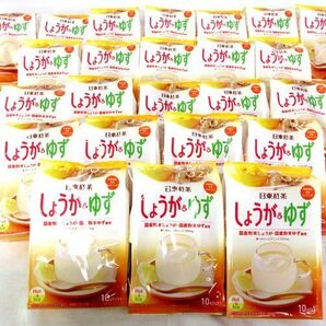 送料300円(税込)■st126■(1214) ◎日東紅茶 しょうが&ゆず 粉末清涼飲料 10本入 24点【シンオク】の画像1